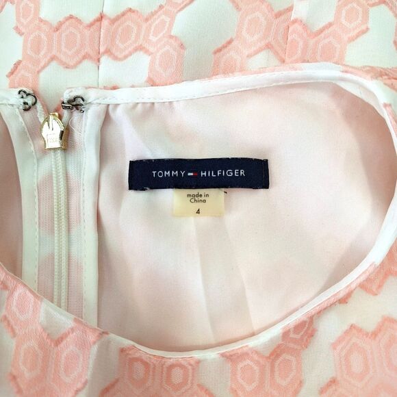 Tommy Hilfiger Geometric Sleeveless Smock Midi Dress Sz 4 - Picture 8 of 15